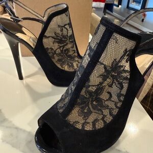 Jimmy Choo Elegant Black Lace Heels